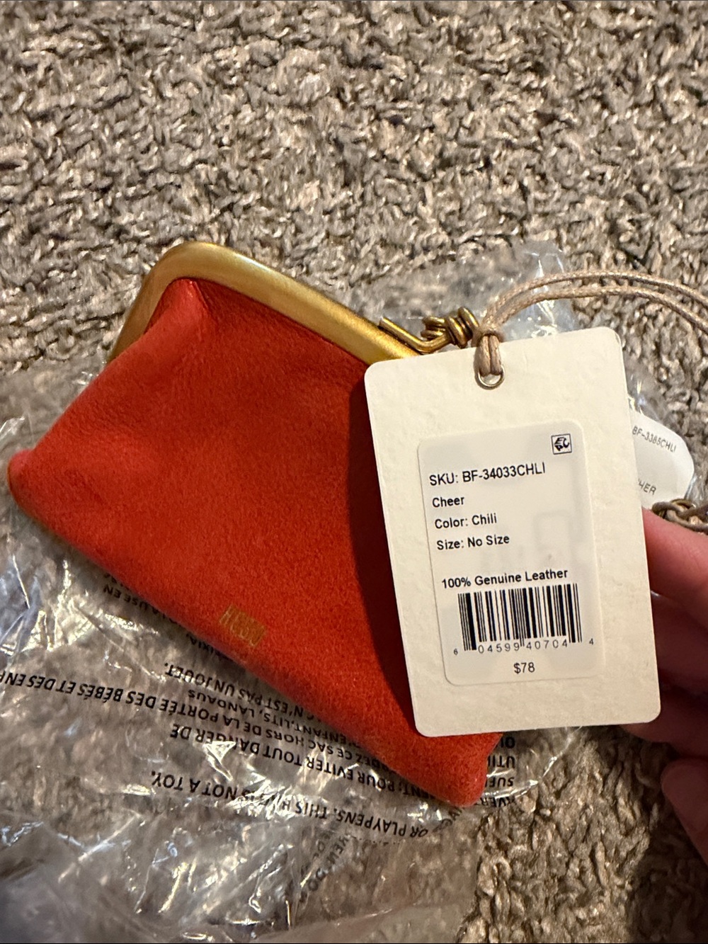 HOBO cheer frame pouch NWT - Picture 2 of 3